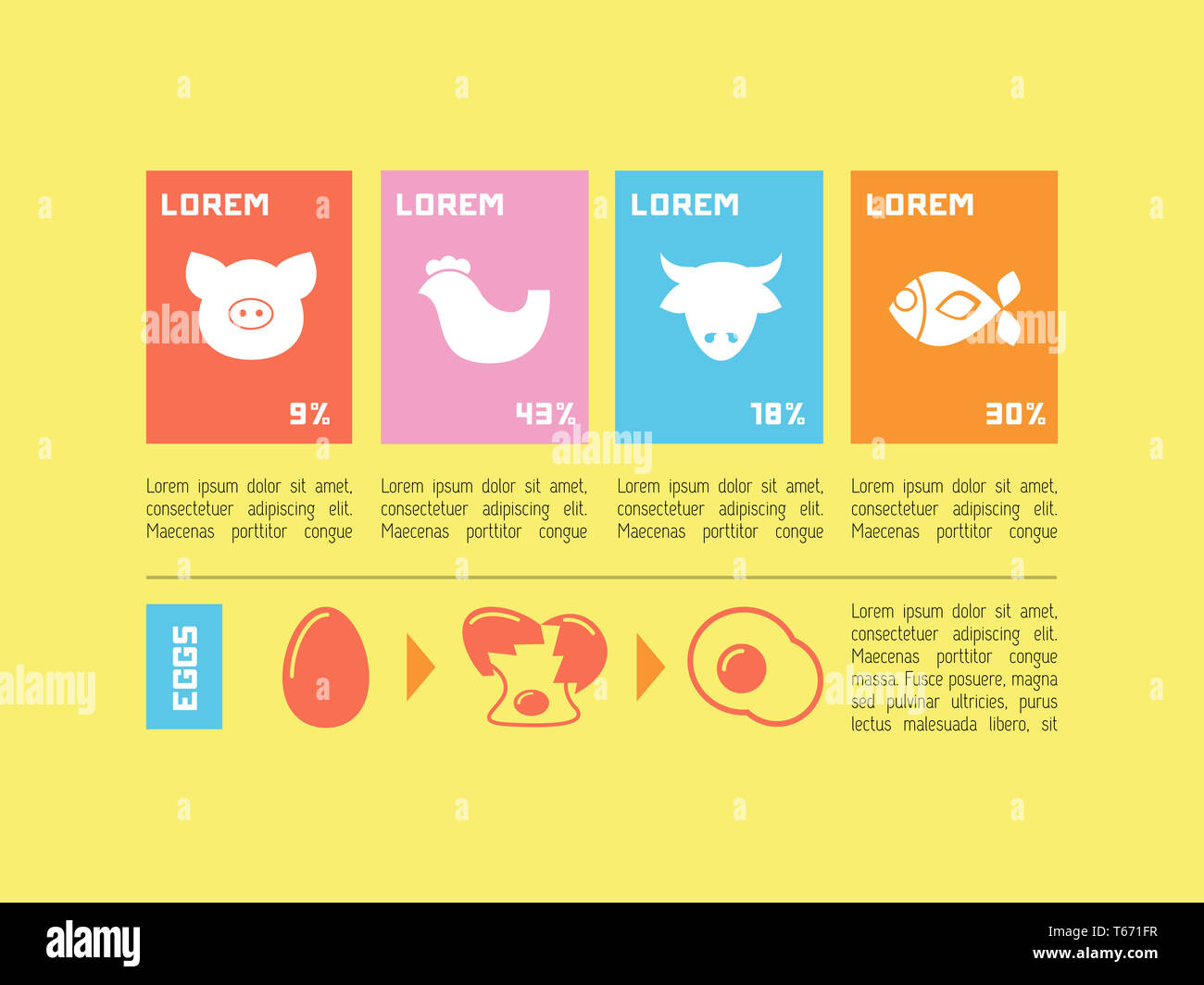 Food Infographic Element Stock Photo Alamy