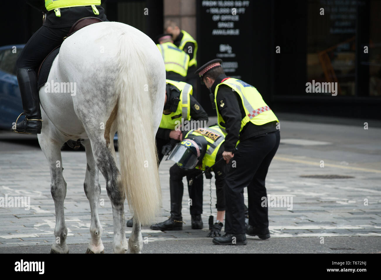 British Riot Police Fight Control High Resolution Stock Photography and ...