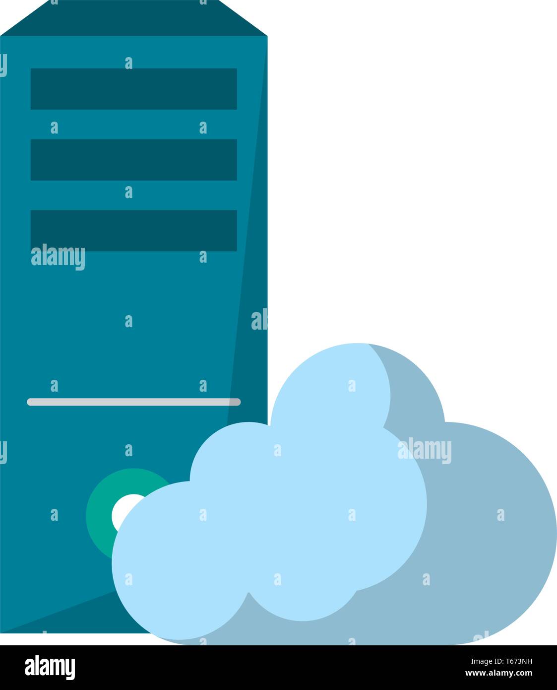 computer and cloud icon cartoon Stock Vector Image & Art - Alamy