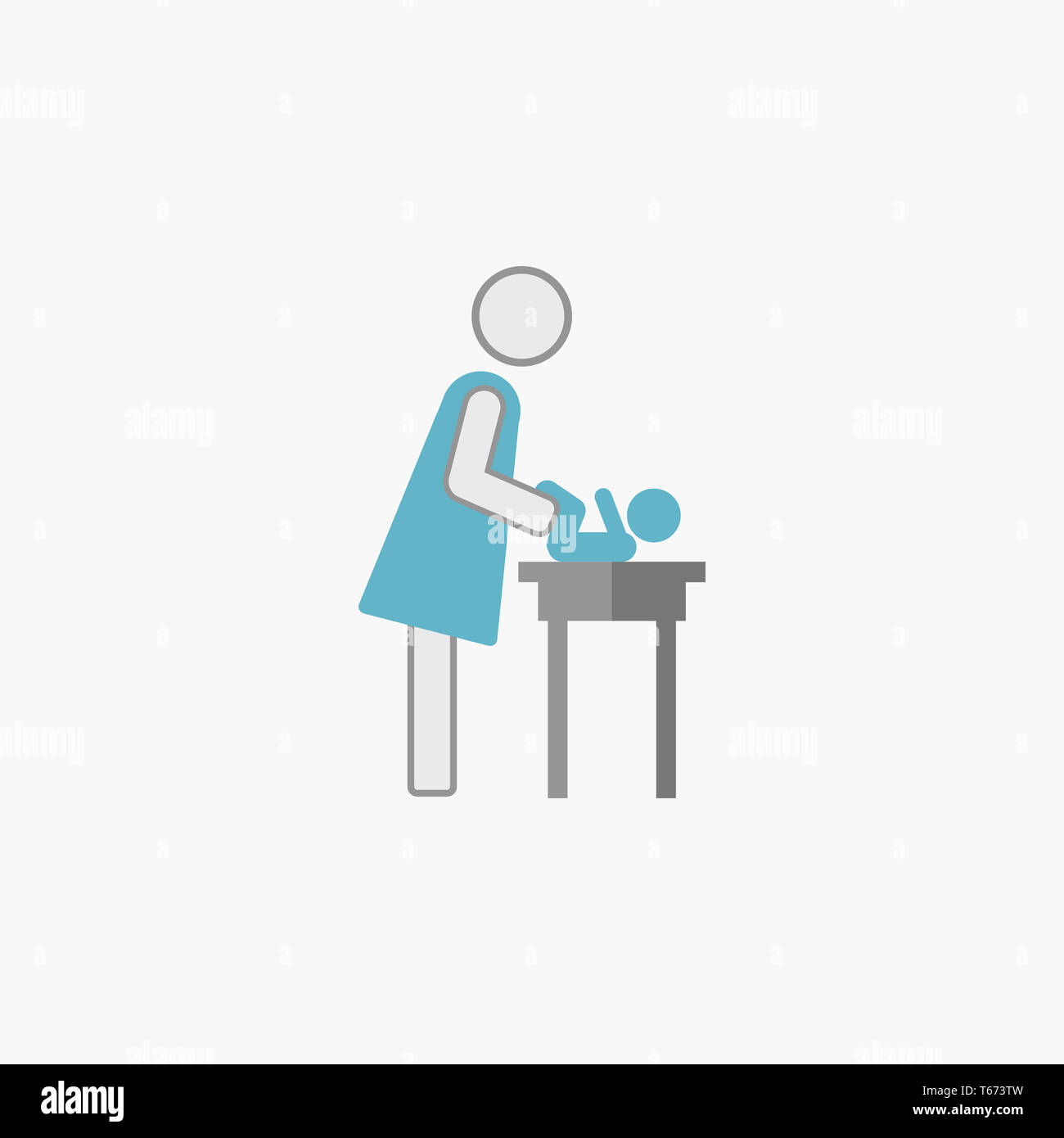 Maternity Flat Icon Stock Photo - Alamy