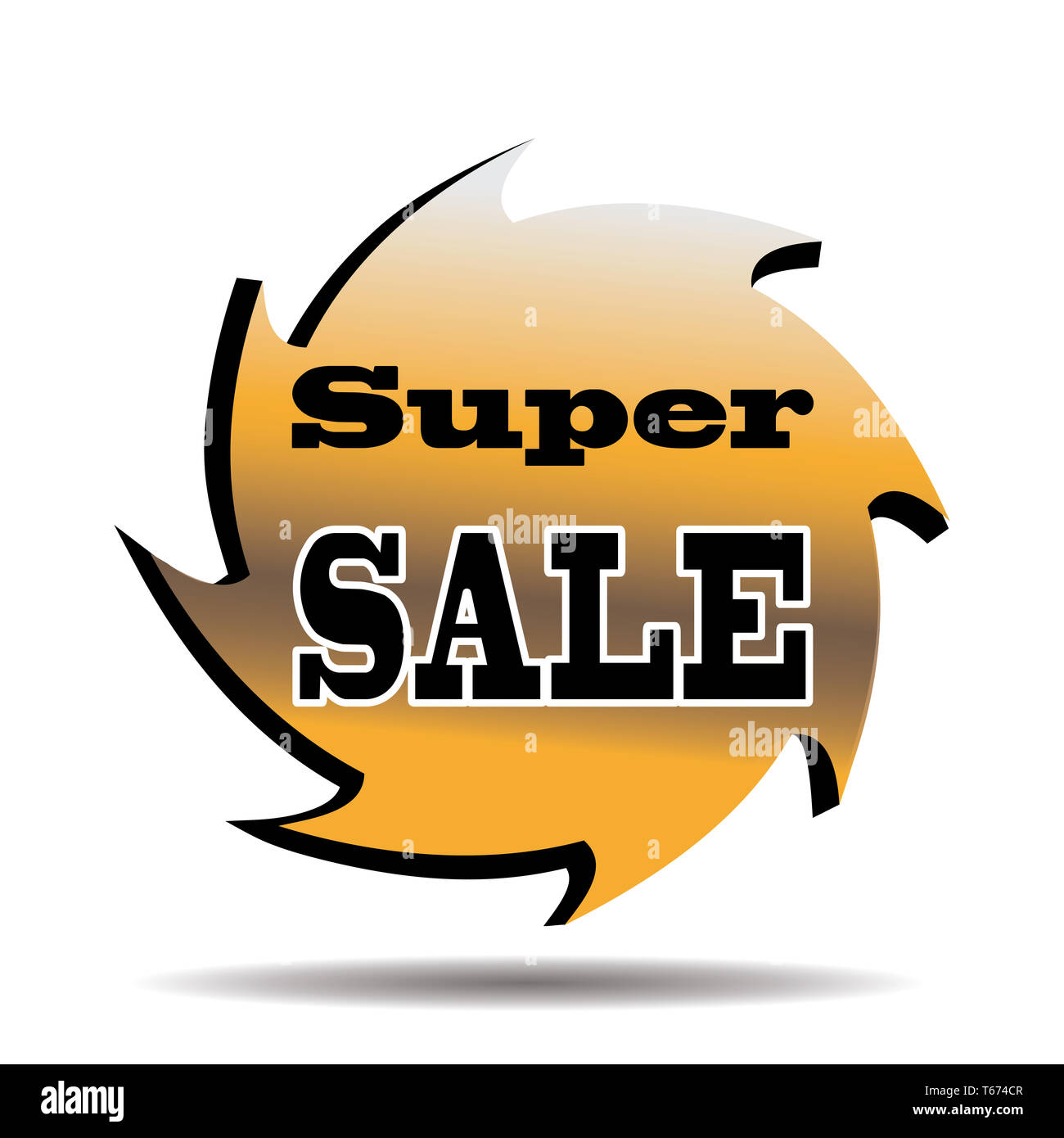 Super sale tag Stock Photo