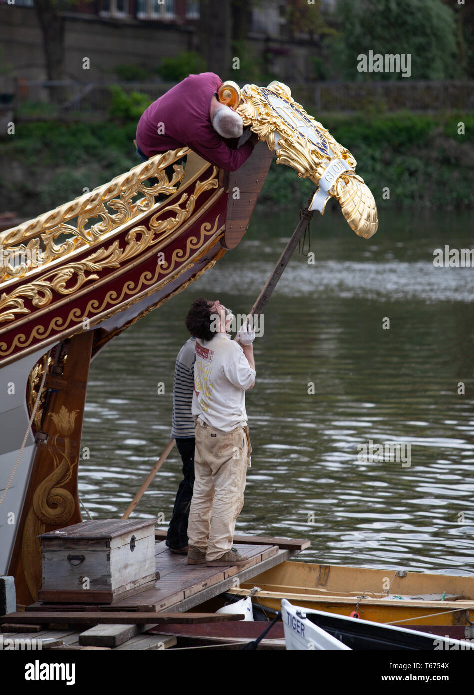 The finishing touches are applied at Richmond before the official