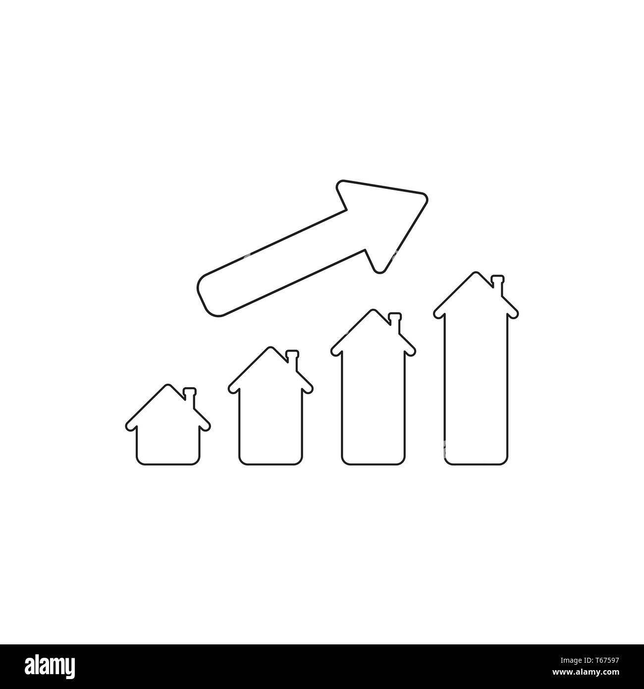 Chart moving up Black and White Stock Photos & Images Alamy
