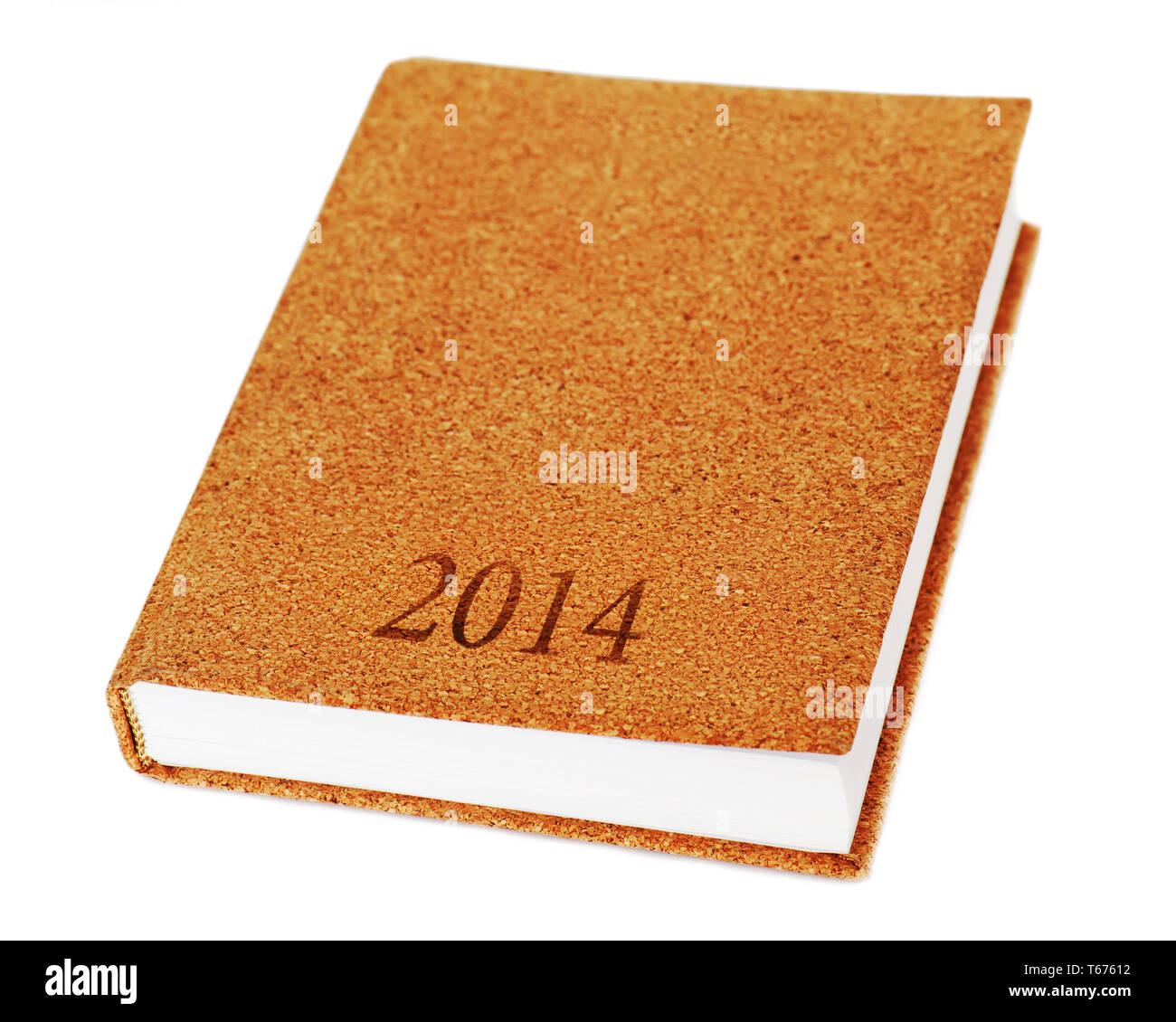 2014 Diary Book Isolate On White Background Stock Photo Alamy