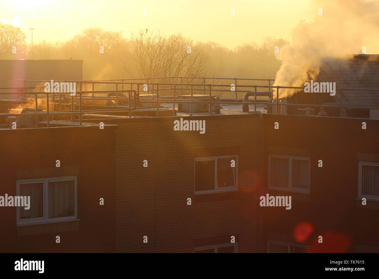 Sunny Mornings in London Stock Photo