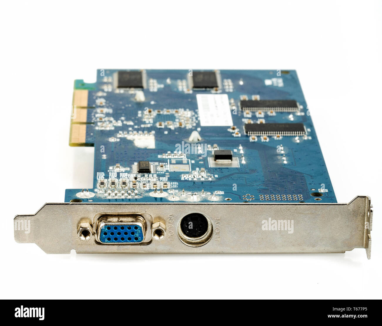 VGA computer graphic card isolated Stock Photo - Alamy