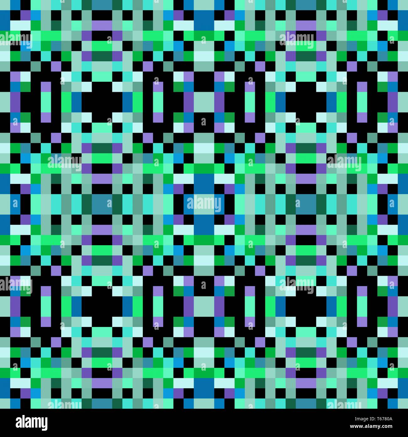seamless pixel pattern mosaic. abstract background with squares can be ...