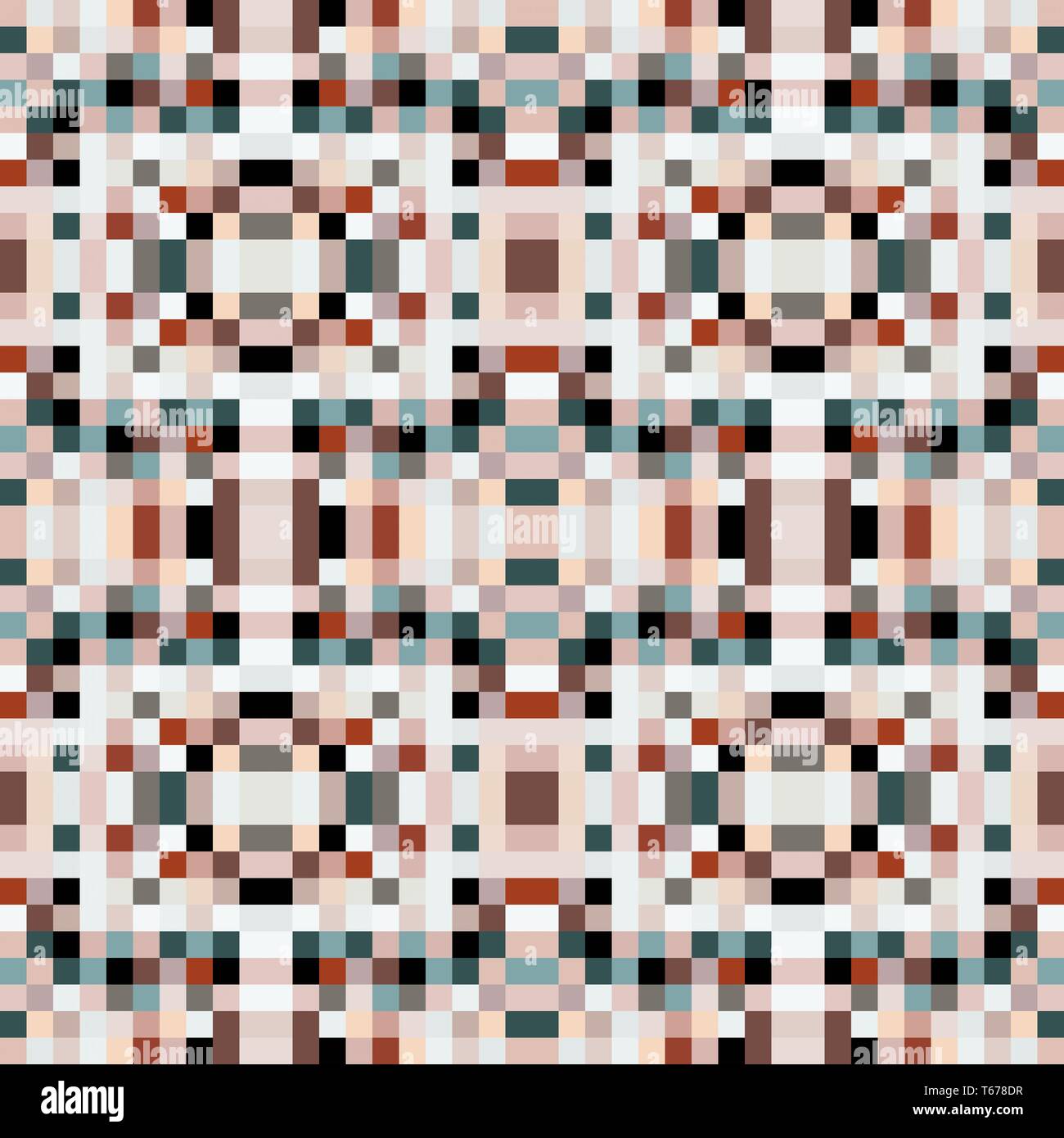 seamless pixel pattern mosaic. abstract background with squares can be ...