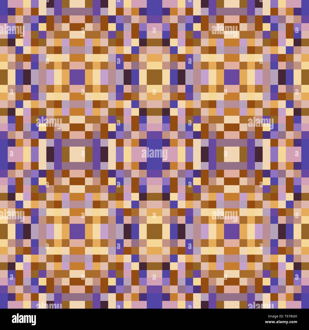 seamless pixel pattern mosaic. abstract background with squares can be ...