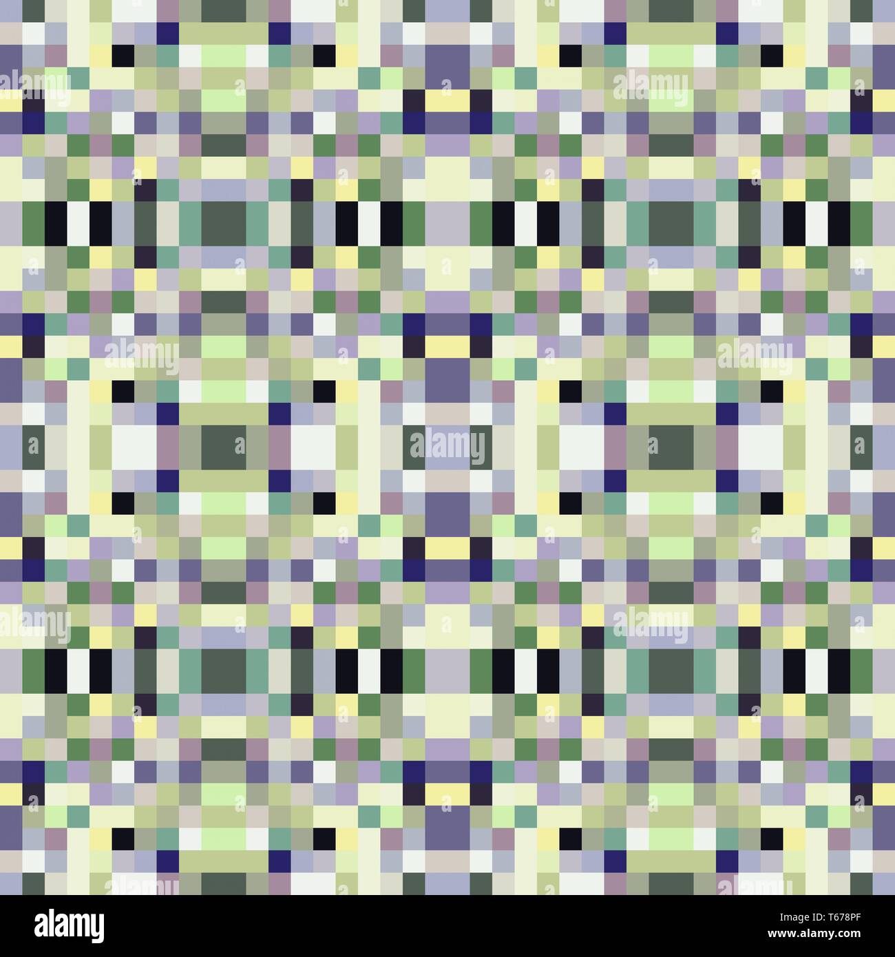 seamless pixel pattern mosaic. abstract background with squares can be ...