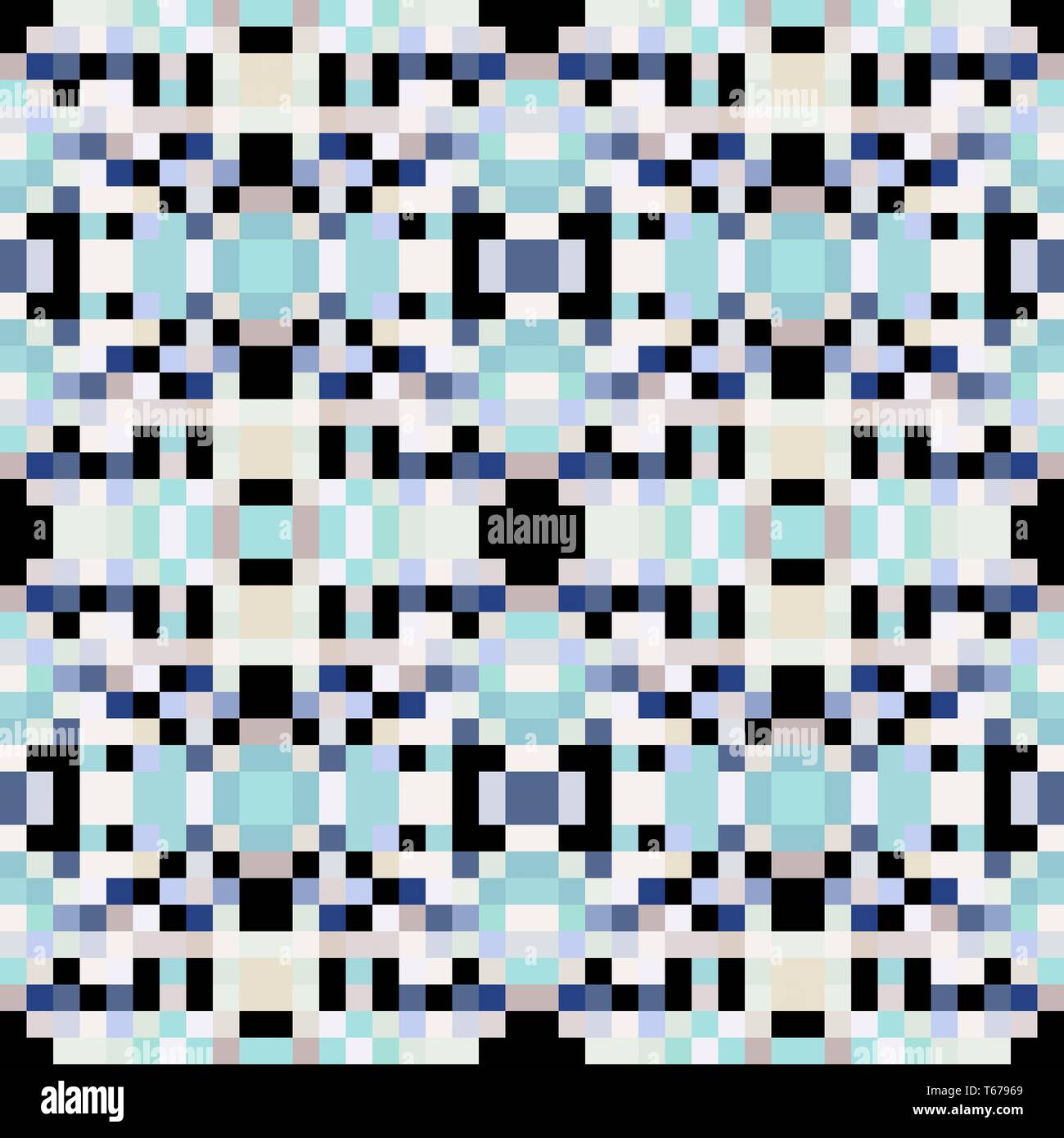 seamless pixel pattern mosaic. abstract background with squares can be ...