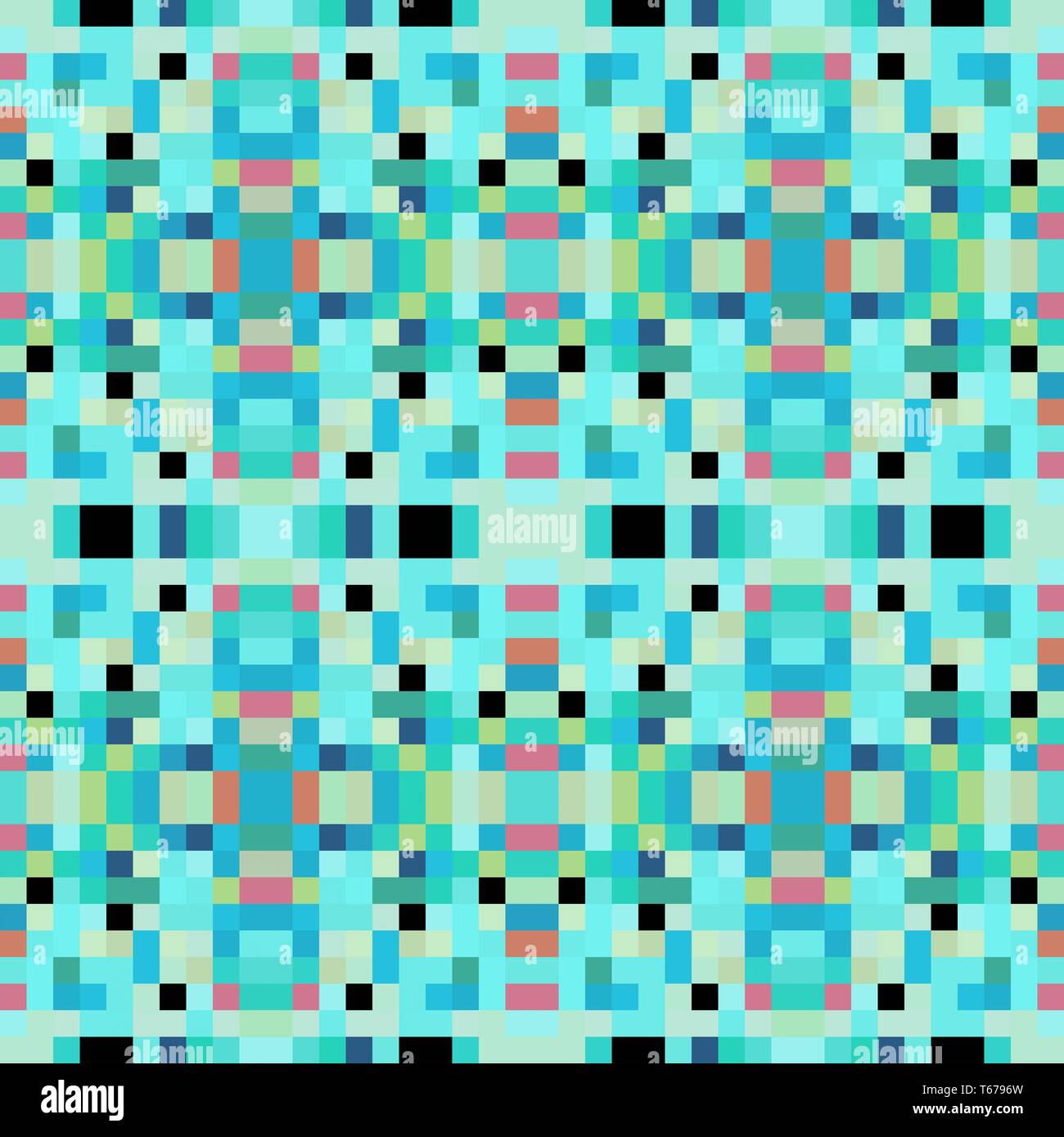 seamless pixel pattern mosaic. abstract background with squares can be ...