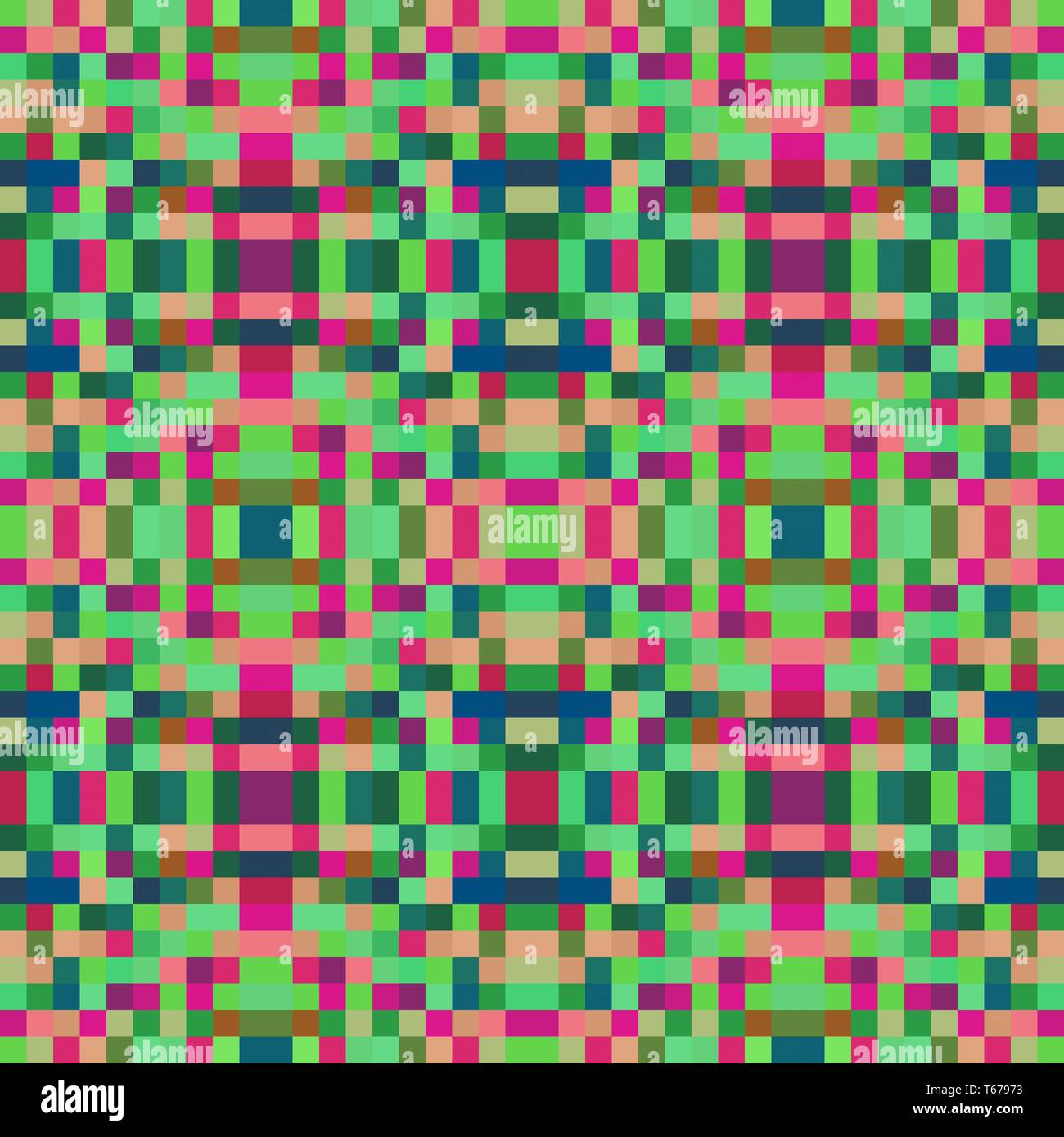 seamless pixel pattern mosaic. abstract background with squares can be ...