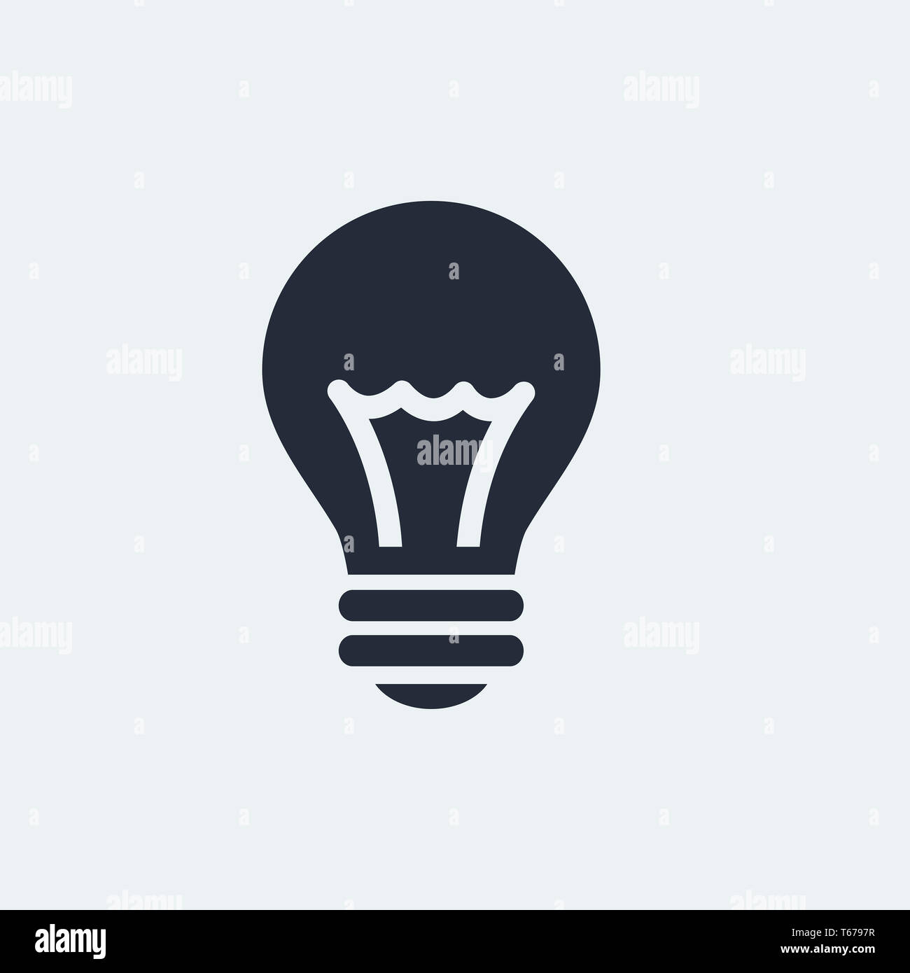 Idea Flat Icon Stock Photo - Alamy