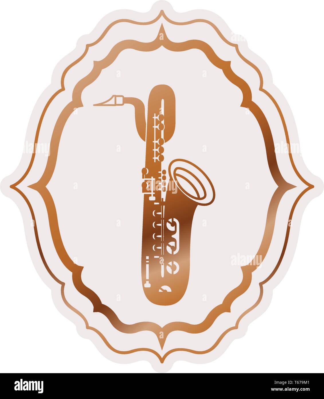 musical instrument saxophone icon Stock Vector Image & Art - Alamy