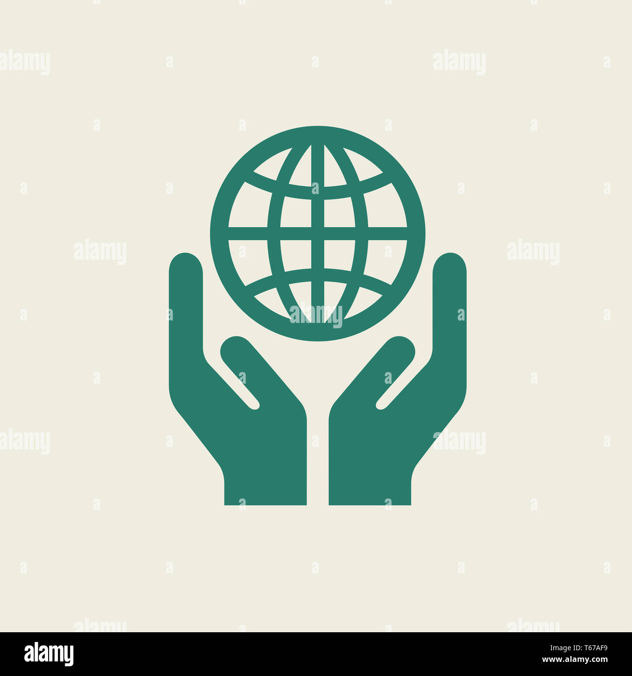 Eco Flat Icon Stock Photo - Alamy