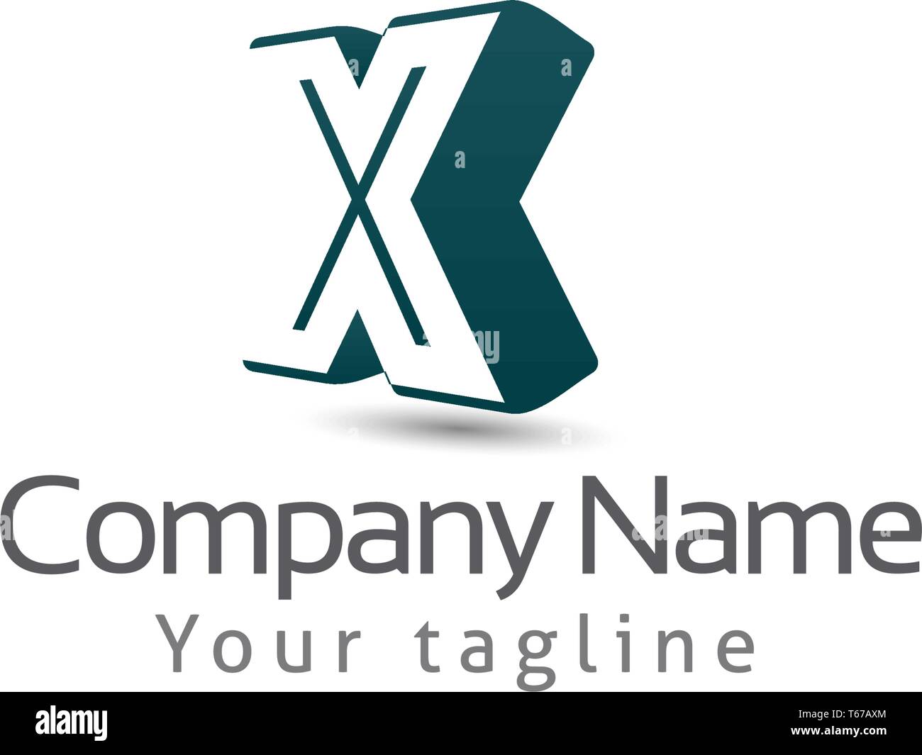 X LOGO LETTER MODERN Stock Vector Image & Art Alamy