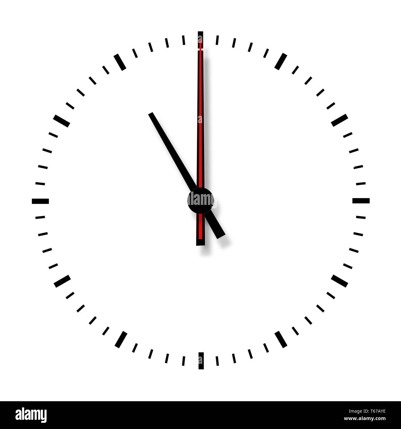 Clock without numbers isolated on white background Stock Photo Alamy