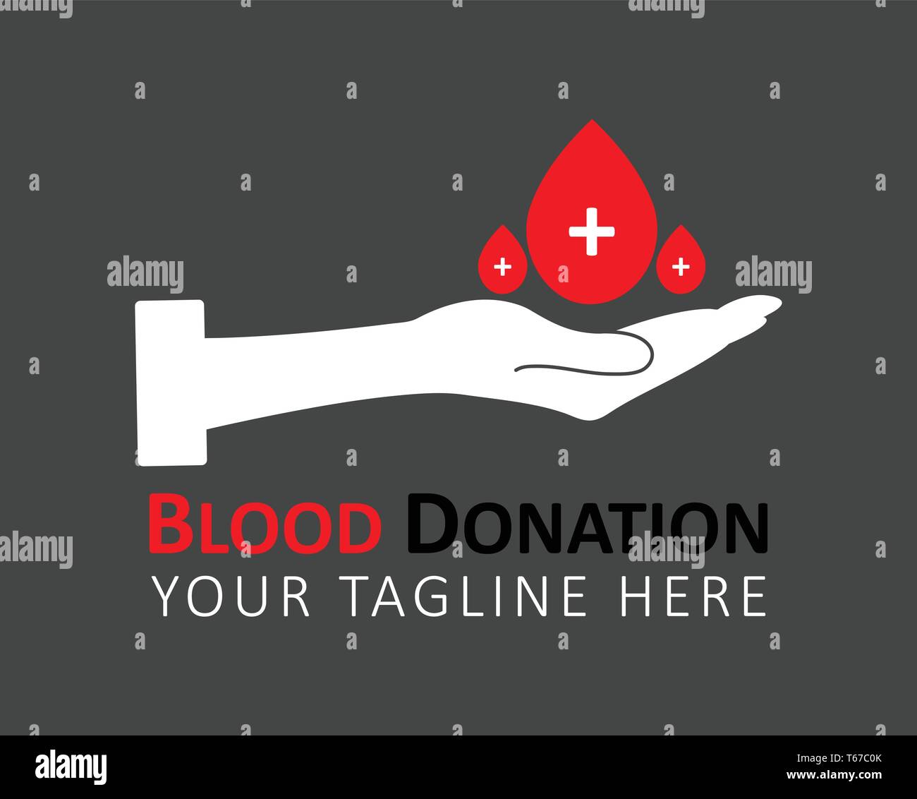 Blood donation logo hi-res stock photography and images - Alamy