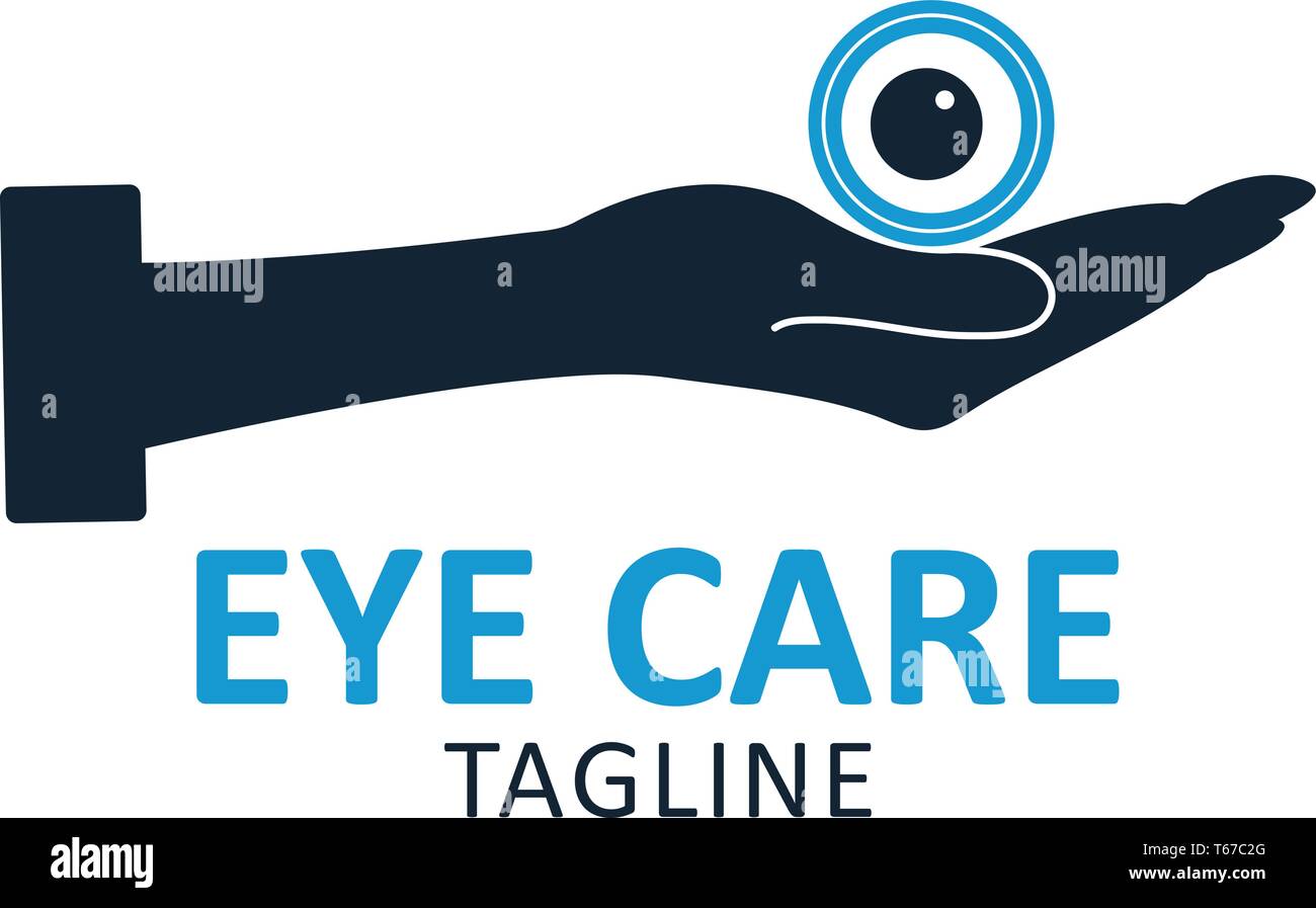 Eye care logo. Editable vector EPS. Stock Vector