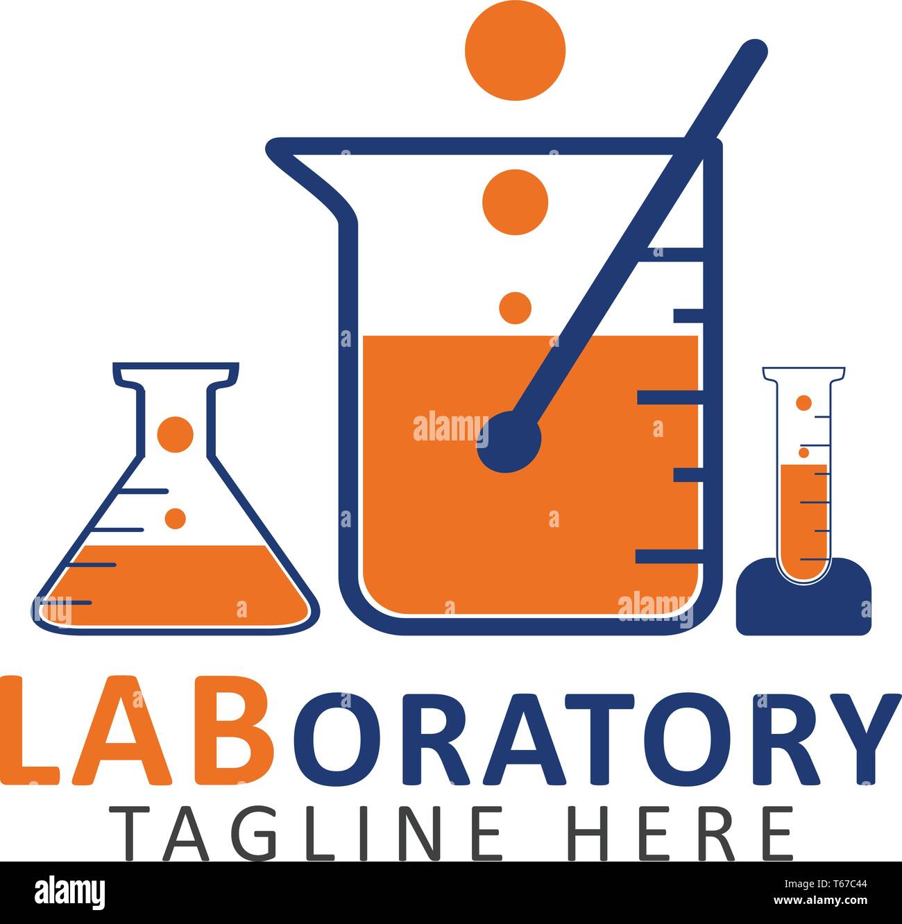 Laboratory logo. Editable vector EPS Stock Vector Image & Art Alamy
