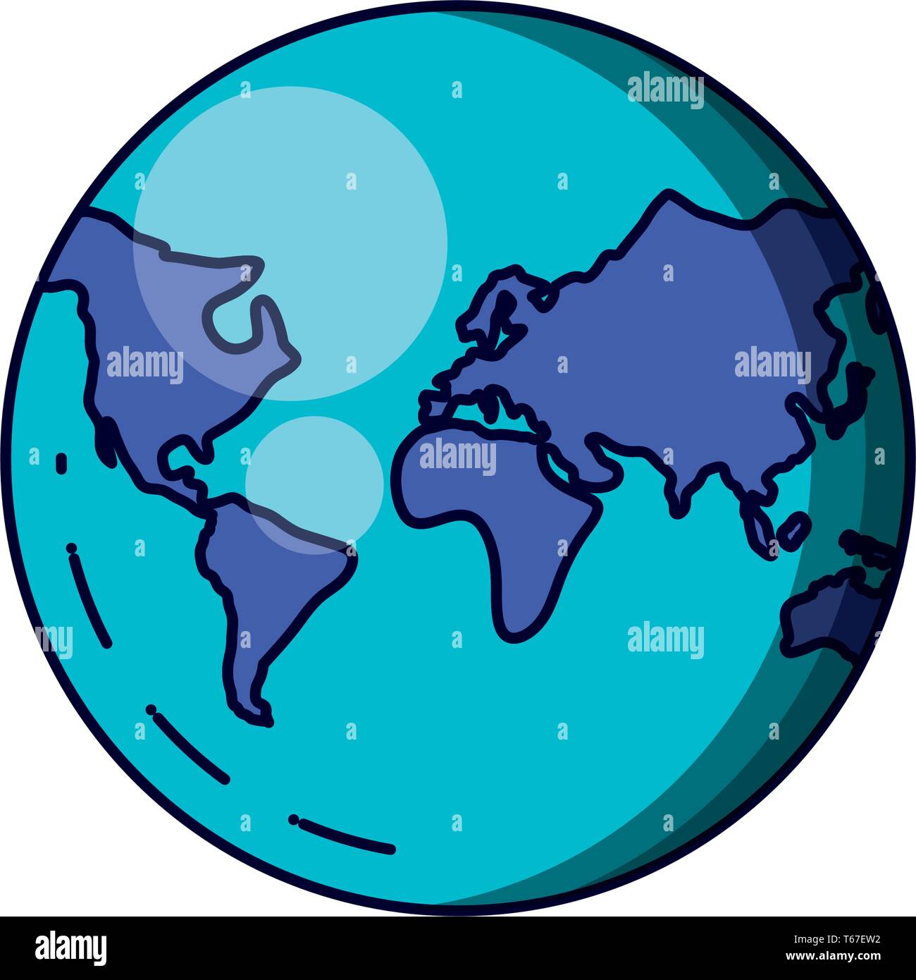 planet earth isolated icon vector illustration design Stock Vector ...