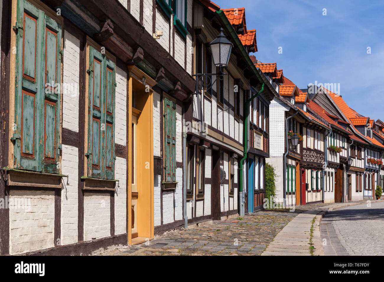 Historic City of werningerode, Harz, Central Germany Stock Photo