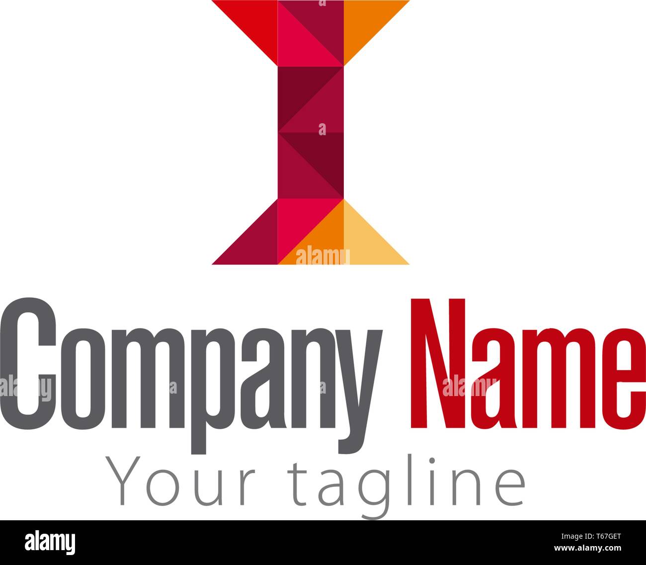 I LOGO LETTER MODERN Stock Vector Image & Art - Alamy