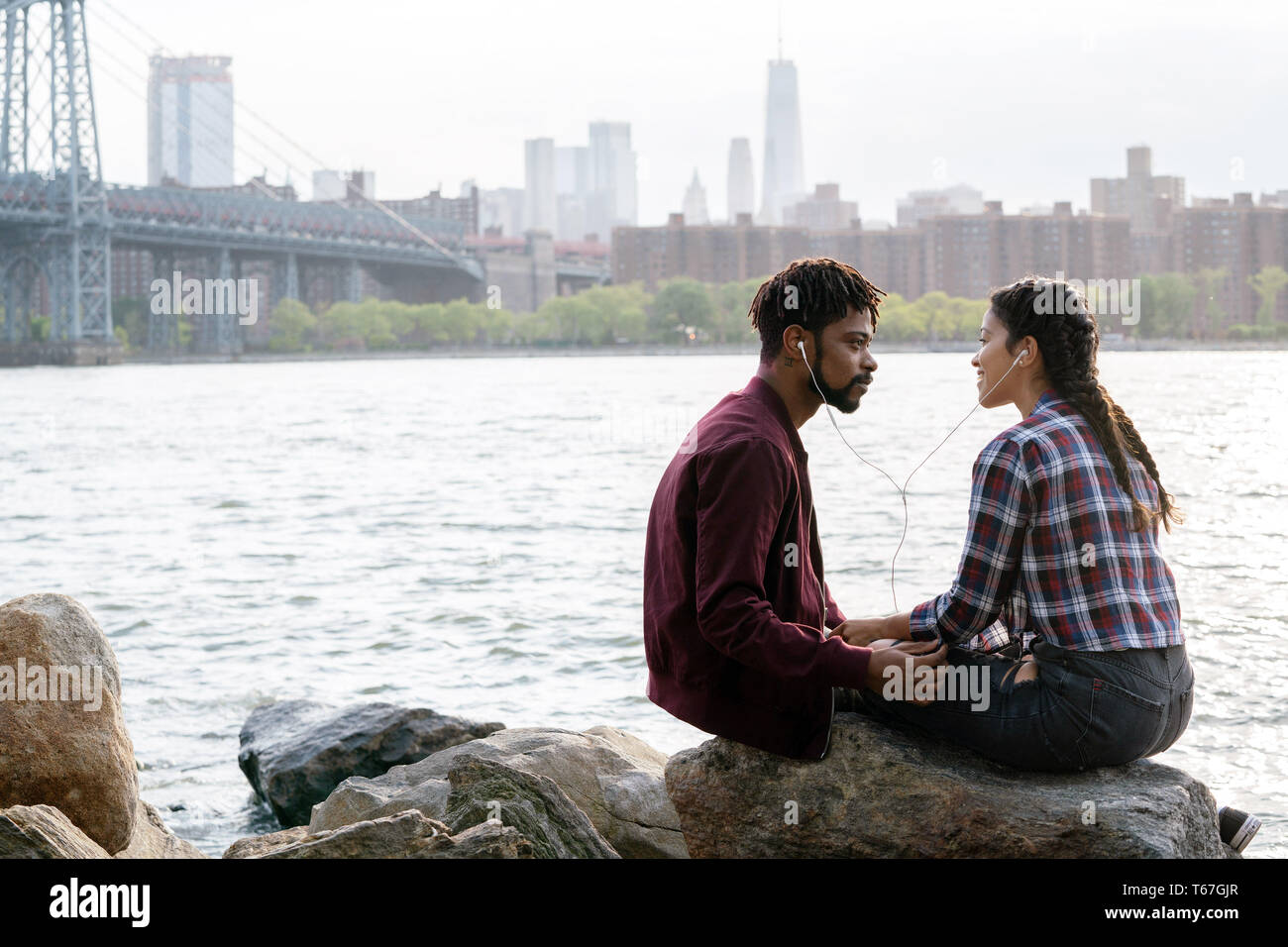 SOMEONE GREAT, from left: LaKeith Stanfield, Gina Rodriguez, 2019. ph: Sarah Shatz / © Netflix / courtesy Everett Collection Stock Photo