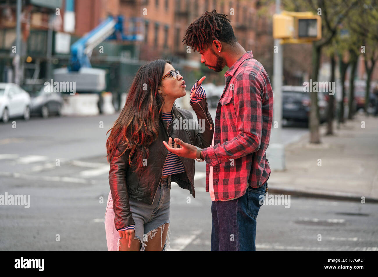 SOMEONE GREAT, from left: Gina Rodriguez, LaKeith Stanfield, 2019. ph: Sarah Shatz / © Netflix / courtesy Everett Collection Stock Photo