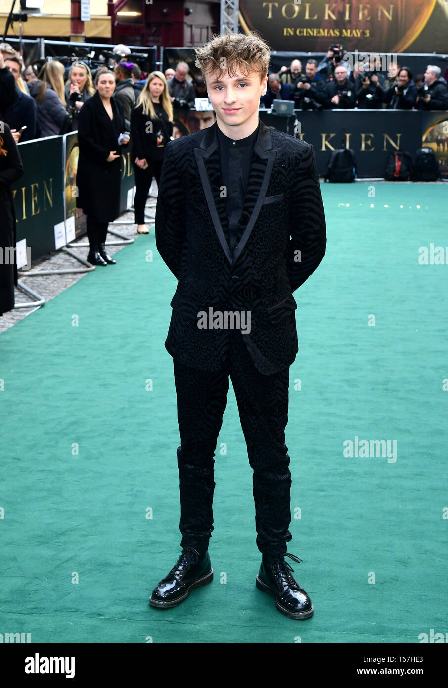 Ty Tennant attending the UK premiere of Tolkien held at Curzon Mayfair, London Stock Photo