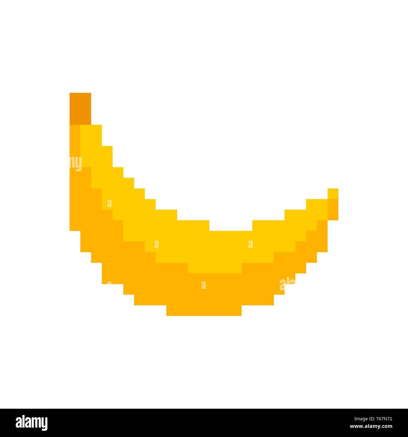 Пиксельный банан шкурка