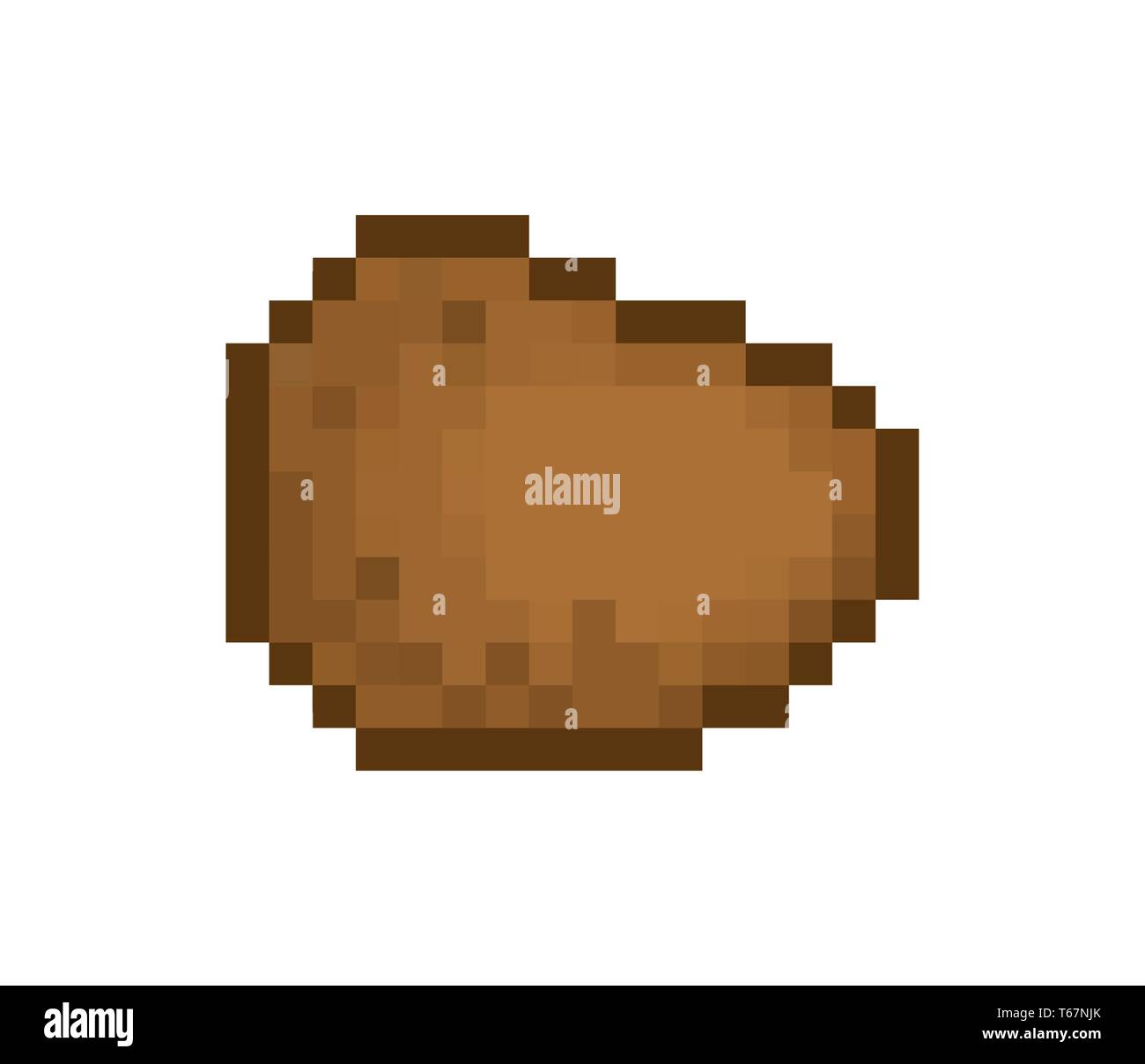 Potato pixel art. Vegetable pixelated. Old game graphics. 8 bit Vector ...