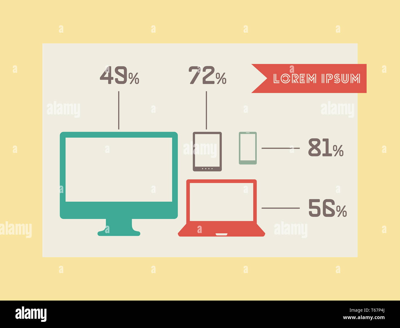 Technology Infographic Elements Stock Photo Alamy