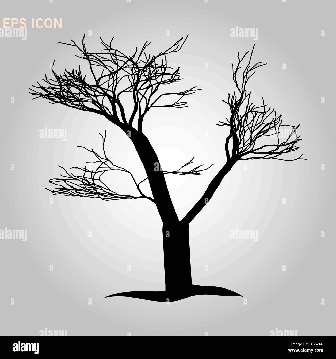 Tree icon. Forest symbol. Flat web sign on white background. Vector eps ...