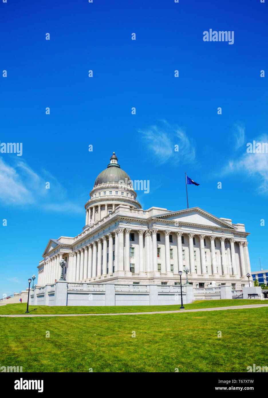 Utah state capitol building in Salt Lake City Stock Photo