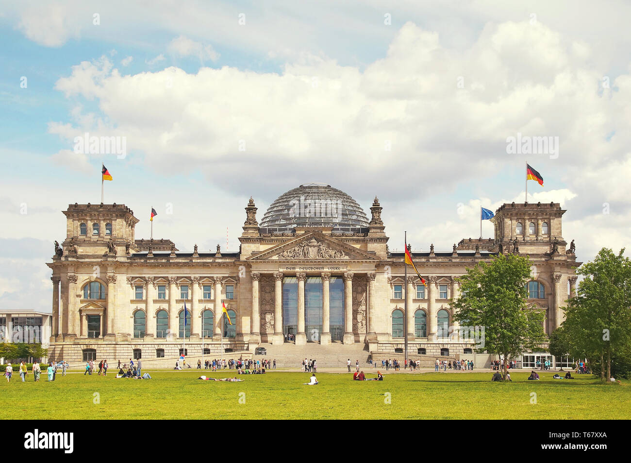 The Reichstag building in Berlin, Germany Stock Photo