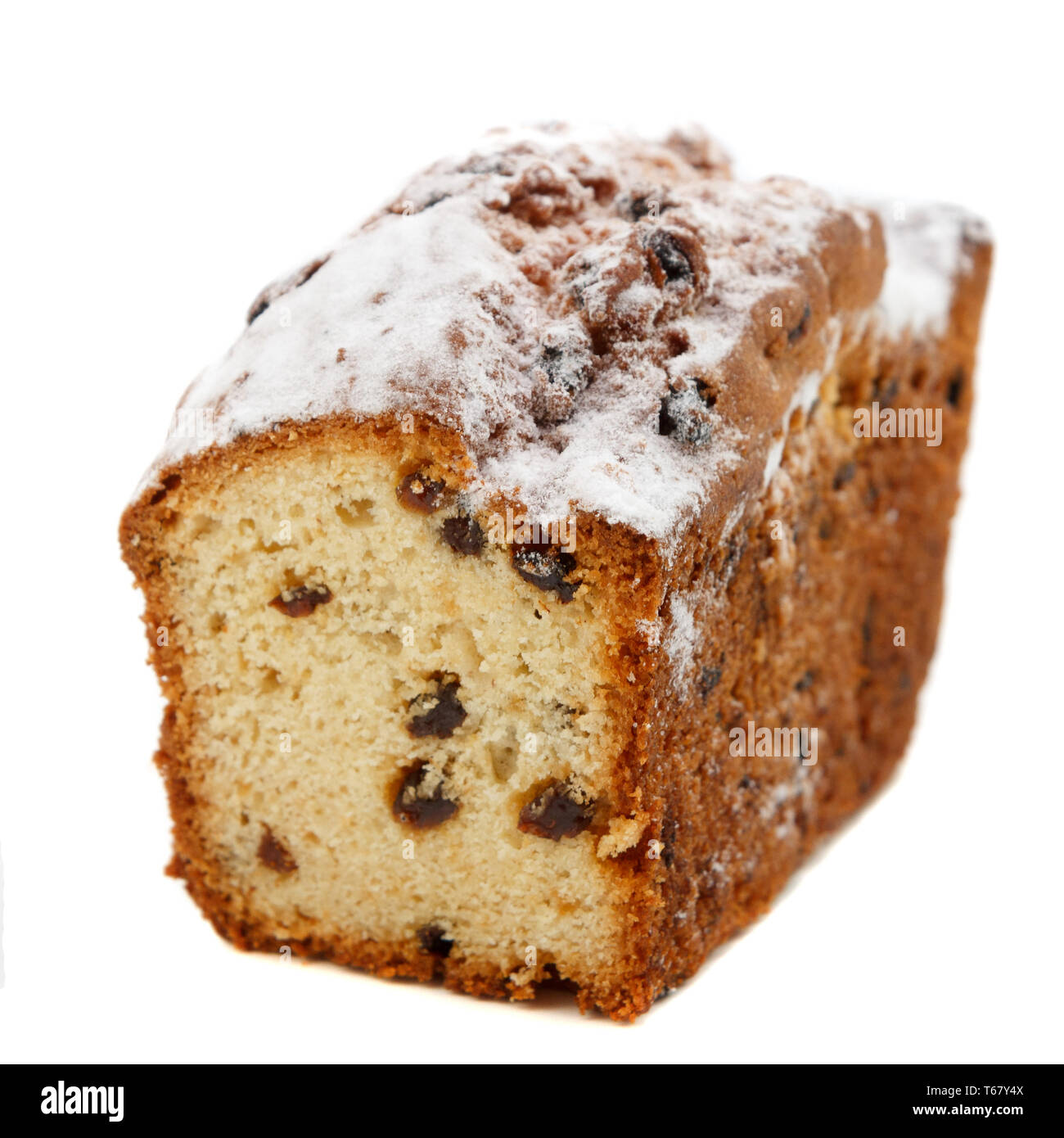 fruit cake with raisins Stock Photo Alamy