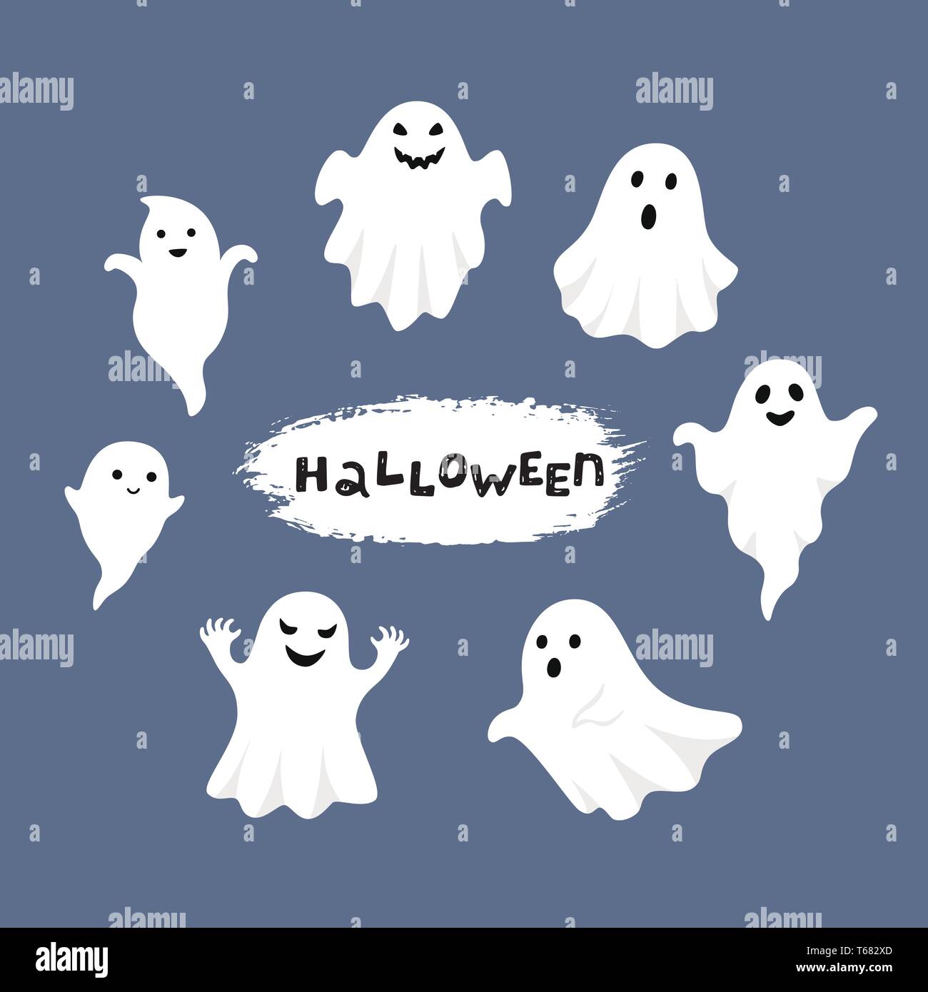  Happy Ghost Face t-shirt Halloween Ghosts Ghost Face