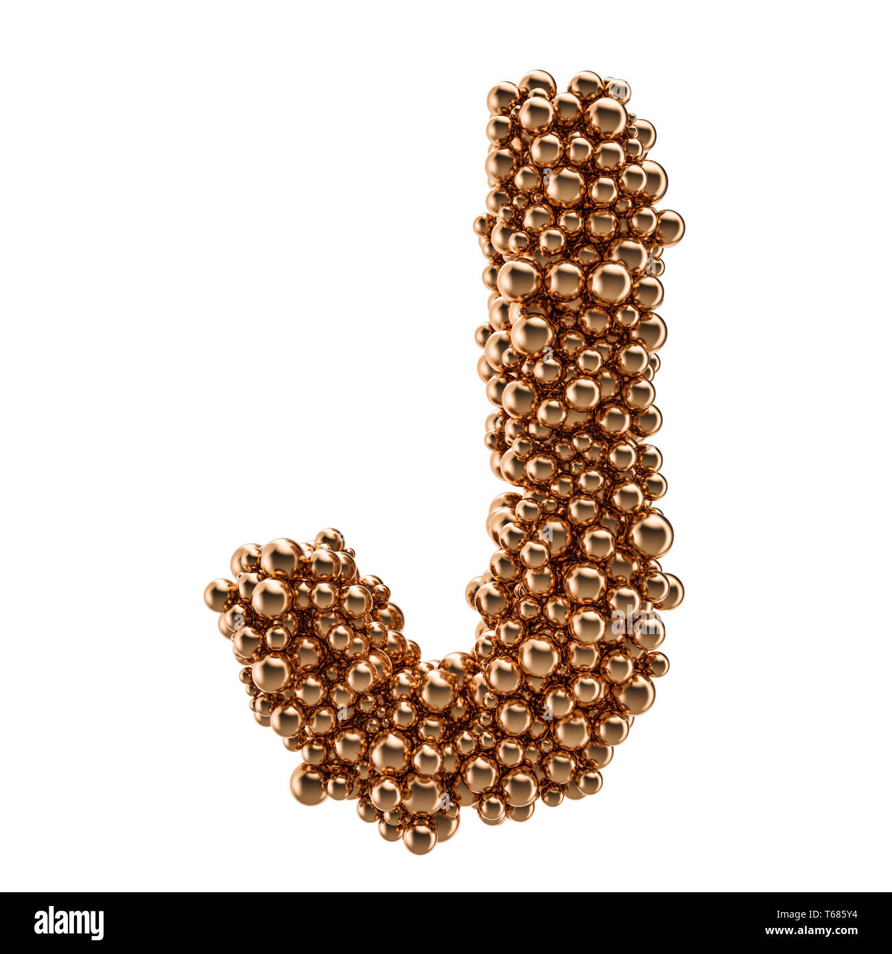 pic 3D Golden Letter J Images alamy