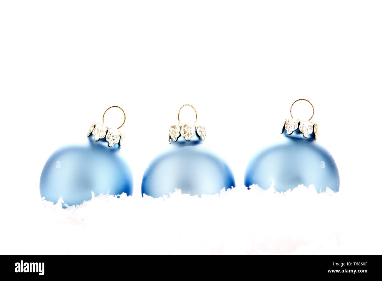 christmas decoration, christmas baubles blue w Stock Photo