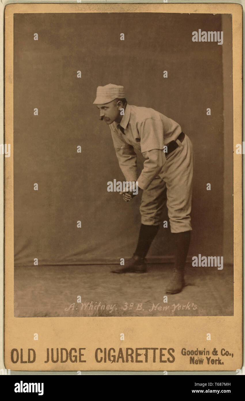 John M. Ward, New York Giants, baseball card portrait]