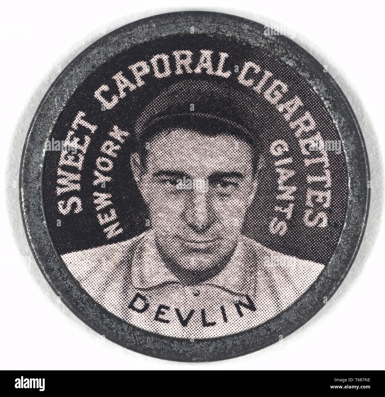 Art Devlin, New York Giants, Baseball Card Portrait, American Tobacco