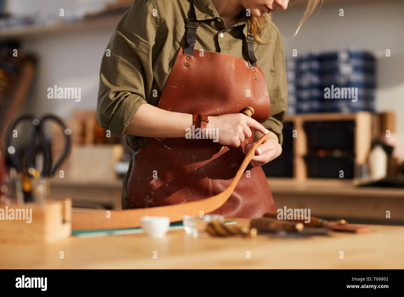 Handicraft Belt Stock Photo