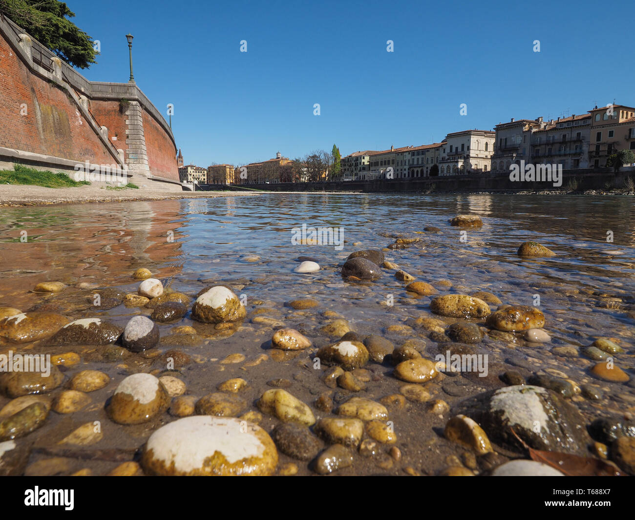 View of River Adige in Verona, Italy Stock Photo - Alamy