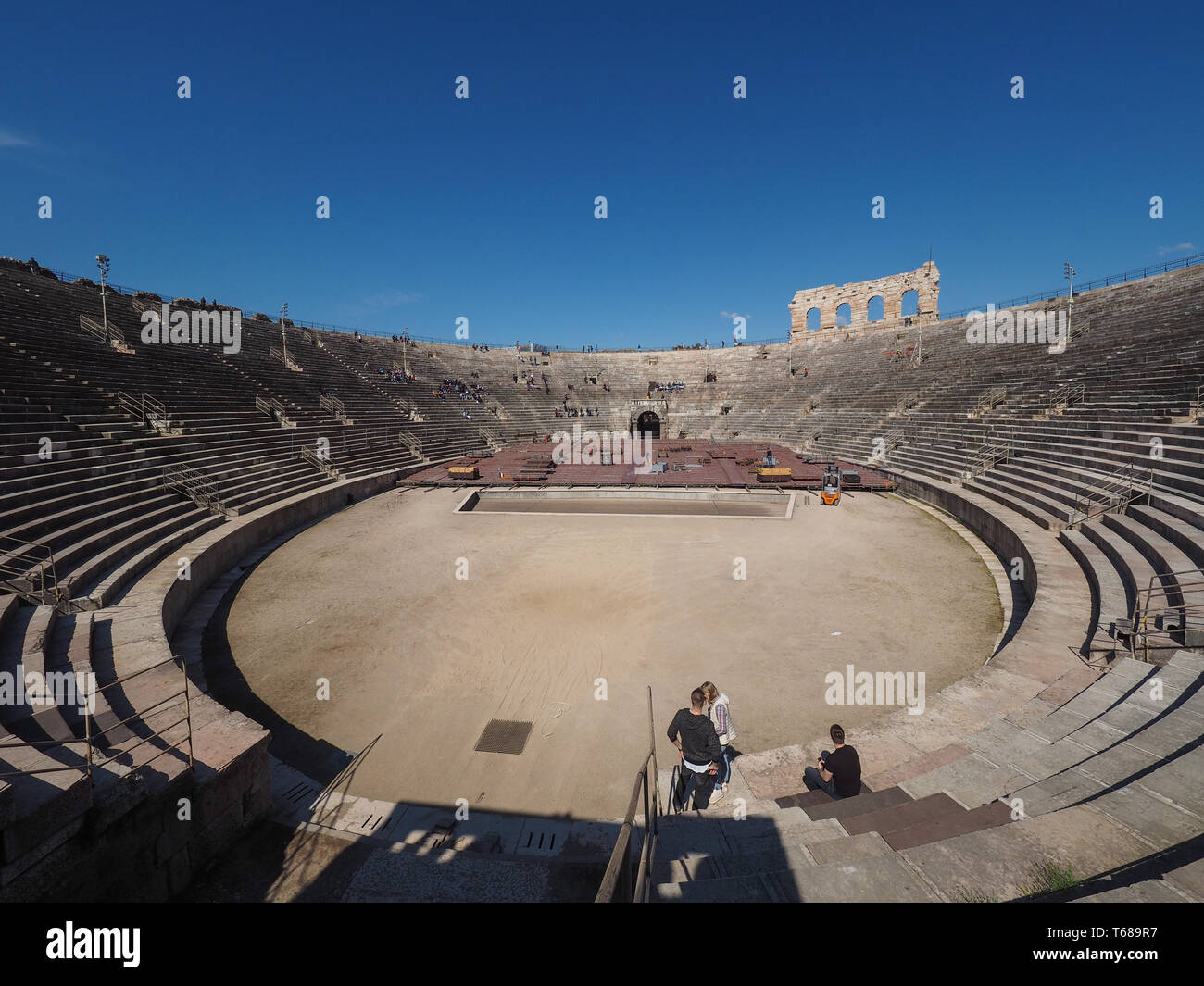 VERONA, ITALY - CIRCA MARCH 2019: Arena di Verona roman amphitheatre ...