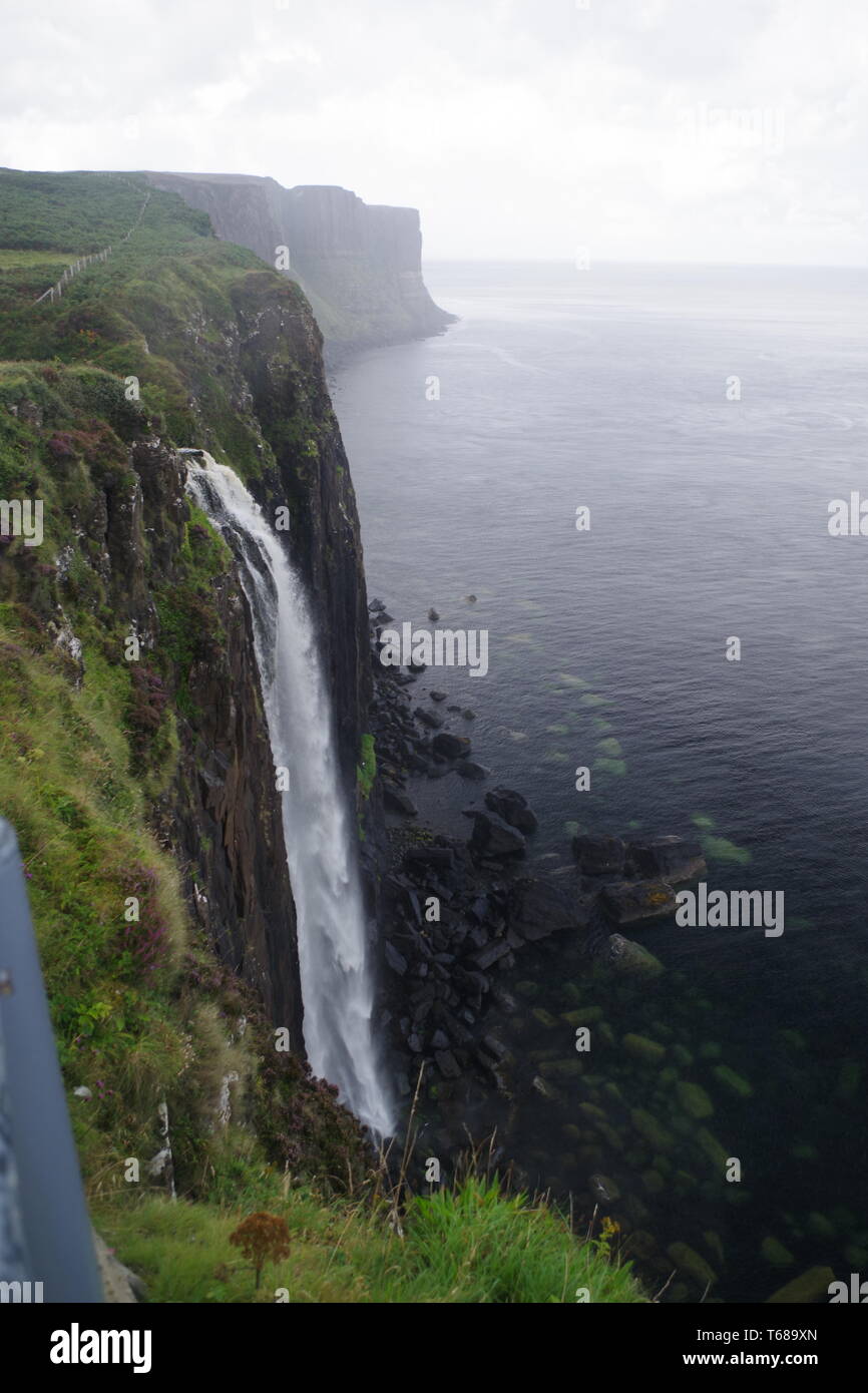 Kilt Rock and Mealt Falls. Isle of Skye, Scotland, UK Stock Photo - Alamy