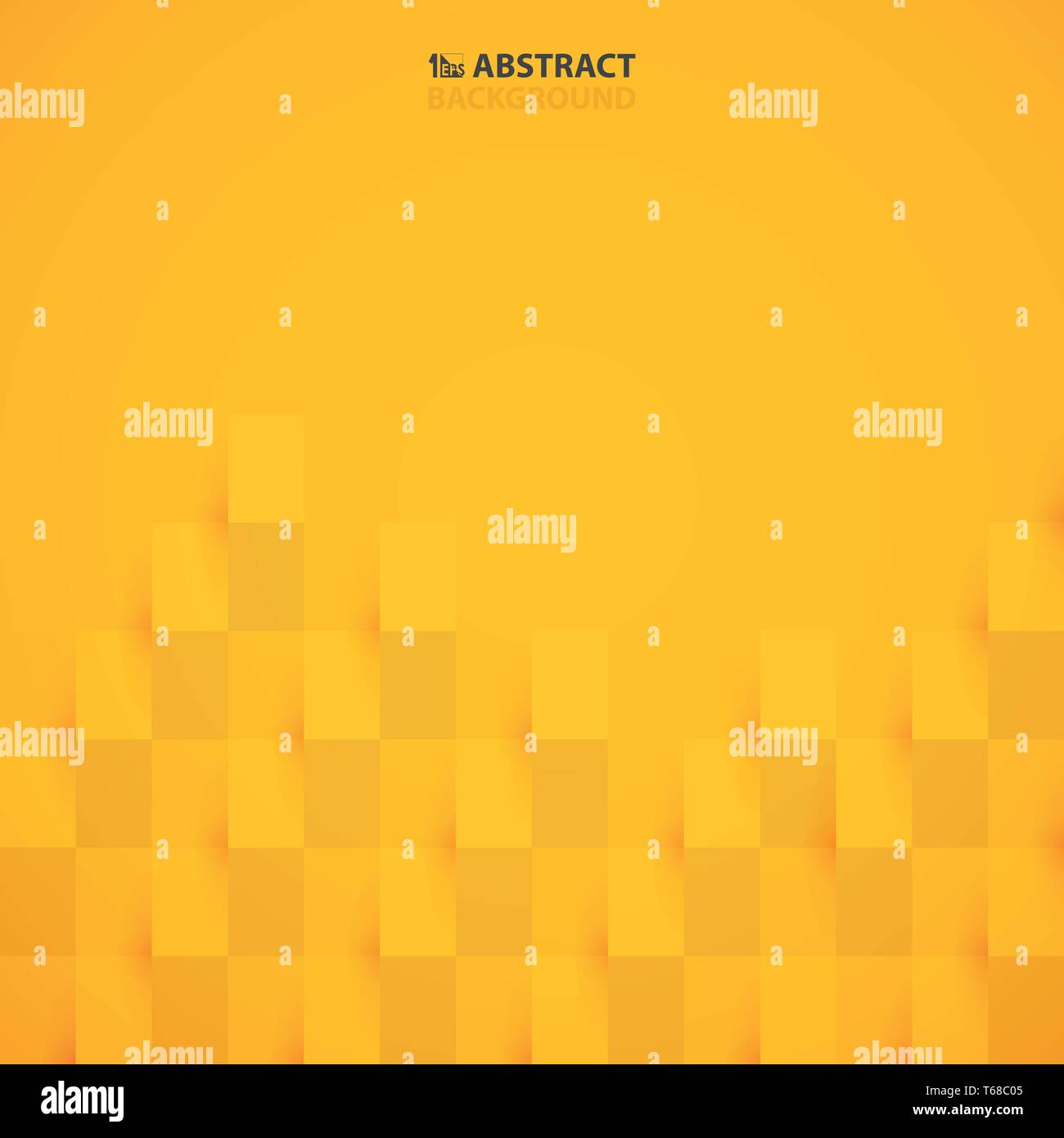 Abstract mustard yellow color paper cut design pattern background. You can use for cover design, artwork, ad, poster, presentation. illustration Stock Vector