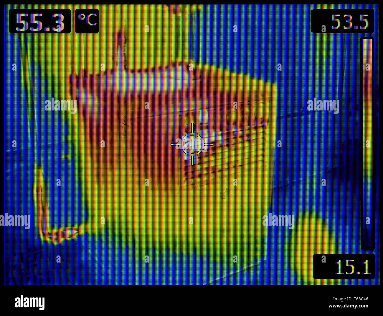 Heat Dissipation Thermal Image Stock Photo