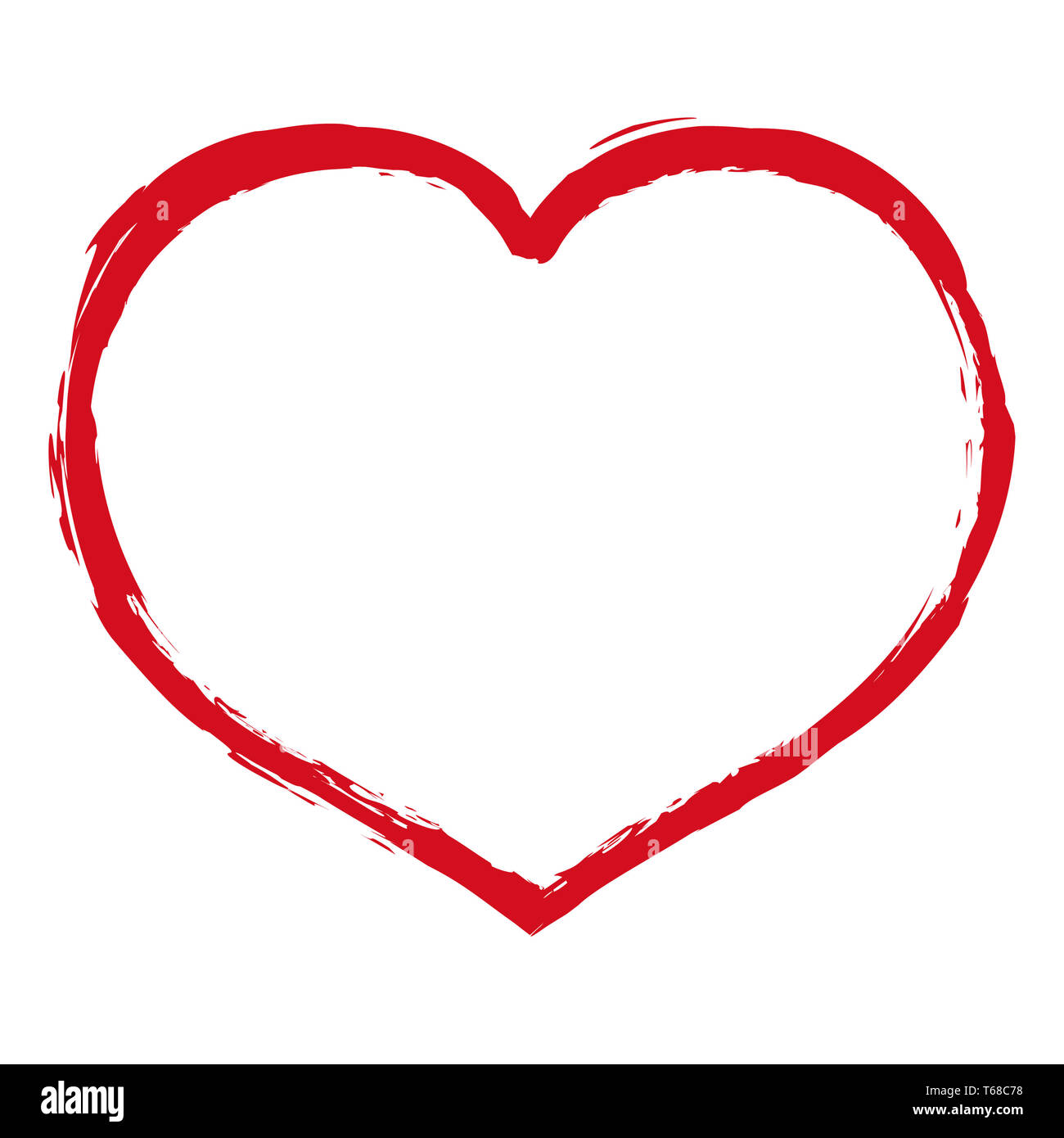 Stylized red grunge heart hi-res stock photography and images - Alamy